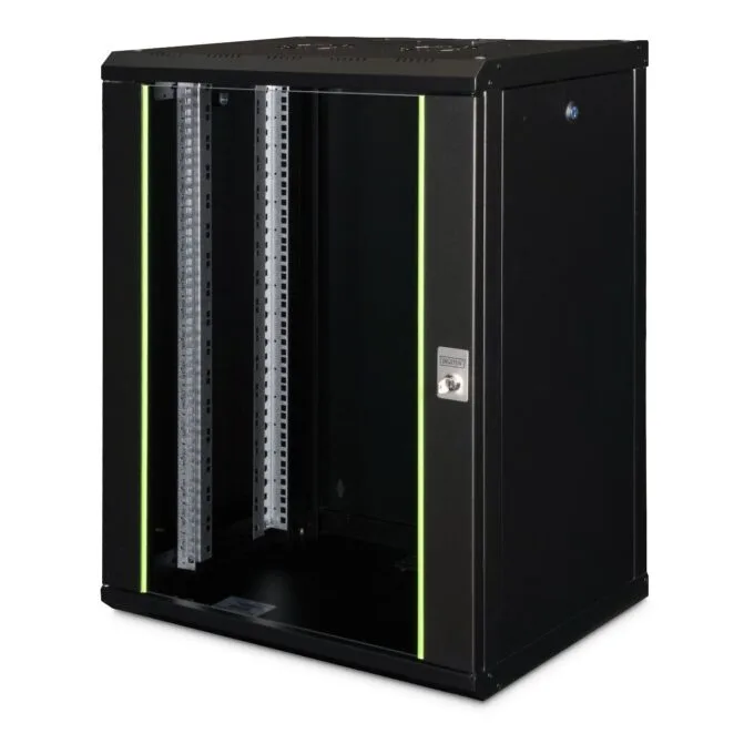 DIGITUS Wall-Mount Cabinet Unique 16U 820x600x450mm Black — image 1