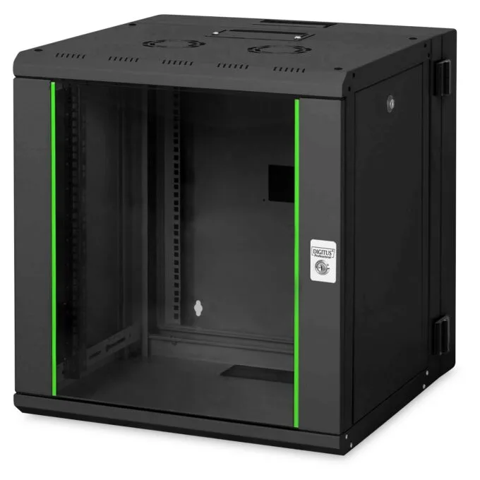 DIGITUS Wall Mount Cabinet Unique Series 12U 643x600x600mm Black — image 1