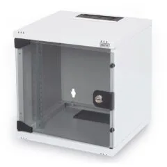 Digitus Wall-Mount Enclosure 6U, 330x312x300mm - Glass Door, Gray