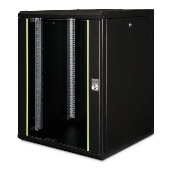 Digitus Wall-Mount Rack Enclosure 19' 16U 820x600x600mm - Black — image 1
