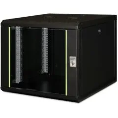 DIGITUS Wandgehäuse Unique 9HE 509x600x600mm schwarz - Wall-mount cabinet, 9U, 600mm depth
