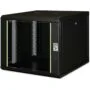 DIGITUS Wandgehäuse Unique 9HE 509x600x600mm schwarz - Wall-mount cabinet, 9U, 600mm depth