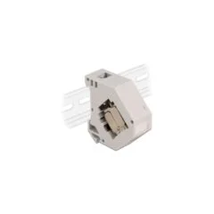DIN Rail Adapter - Keystone Module, RJ-45 to Cat6A LSA