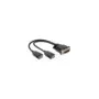 DMS-59 to 2x DisplayPort Adapter 0.25m