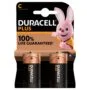 Duracell Alkaline C Plus Batteries - 2pcs
