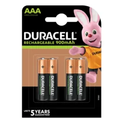Duracell Rechargeable AAA Batteries - 900mAh 4pcs