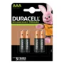 Duracell Rechargeable AAA Batteries - 900mAh 4pcs