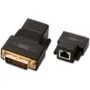 DVI Extender over Cat5 UTP up to 70m - Black, 1920x1200