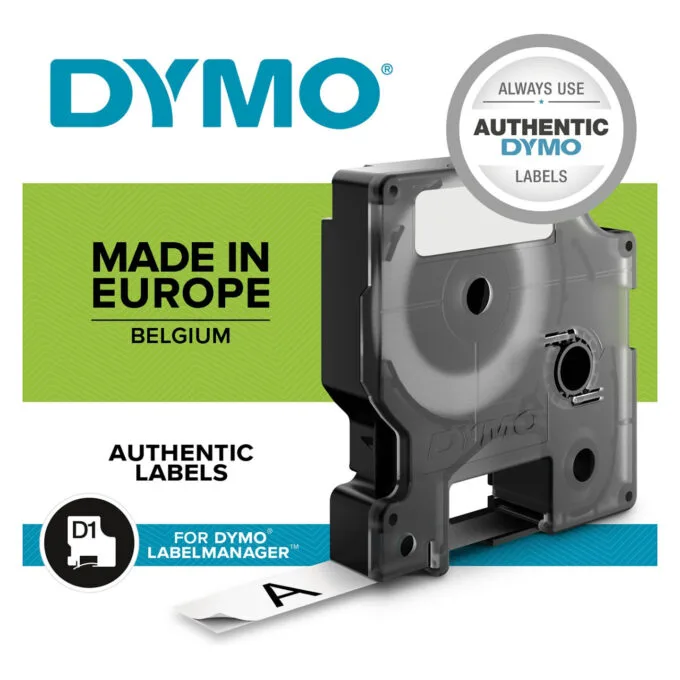 Dymo D1 Schriftband 9 mm x 7 m weis — image 16