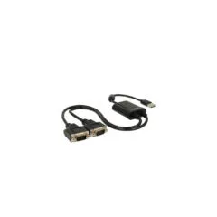 EASY-USB 2.0 adapter cable, USB-A plug to 2x serial RS-232 plug, Y-cable