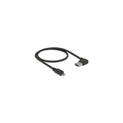 EASY-USB 2.0 Kabel, USB-A Stecker to Micro-USB Stecker 90°