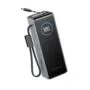 EcoFlow Charge Powerbank - RAPID - 25000mAh 170W + 100W Built-In & Retractable Cable Black