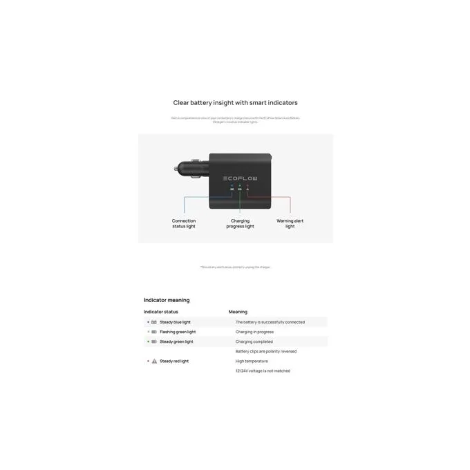 EcoFlow Smart Jump Starter - 12V/24V - Maintainer & Charger — image 9