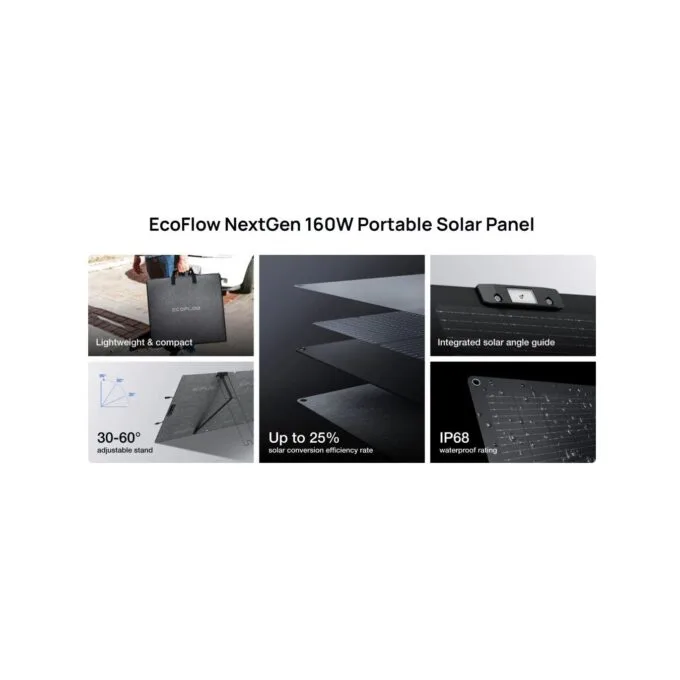 EcoFlow SPP Solar Panel - Portable NextGen 160W with Metal Stand — image 10