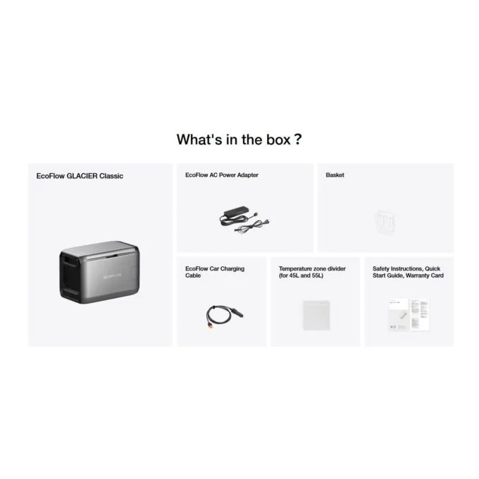 EcoFlow (UK) Portable Solar Fridge - GLACIER 45L - not including battery — image 13