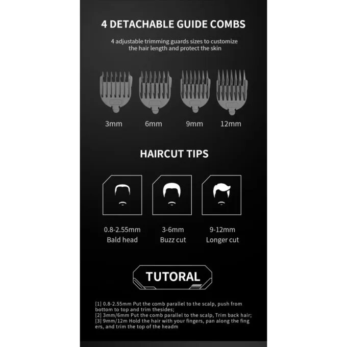 Enchen Body Hair Trimmer - BEARDO 2 - USB-C 1200mAh — image 2