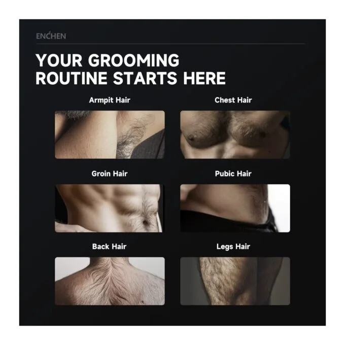 Enchen Body Hair Trimmer - SPARK 2 - USB-C 600mAh — image 3