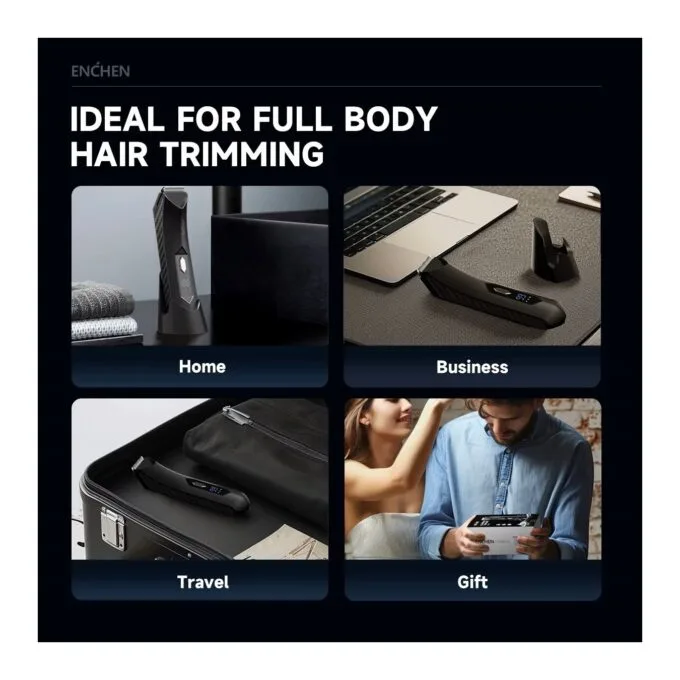 Enchen Body Hair Trimmer - SPARK 2 - USB-C 600mAh — image 8