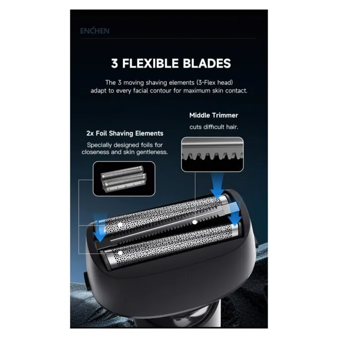 Enchen Foil Shaver - MS001 - USB-C 600mAh — image 3