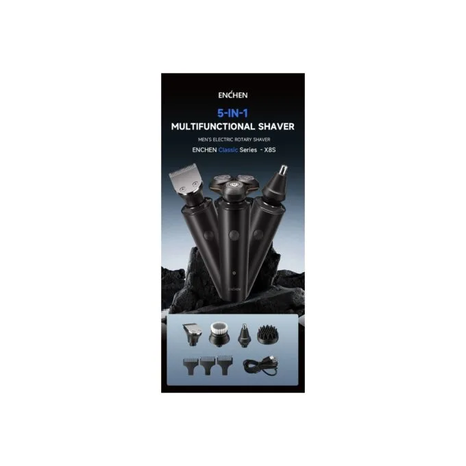 Enchen Shaver - X8S-C - 5-in-1 Grooming Kit USB-C 600mAh — image 11