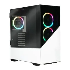 Enermax ENERMAXK8 ARGB Midi Case - ENERMAXK8 - Snow White/Black, ARGB, Mid Tower