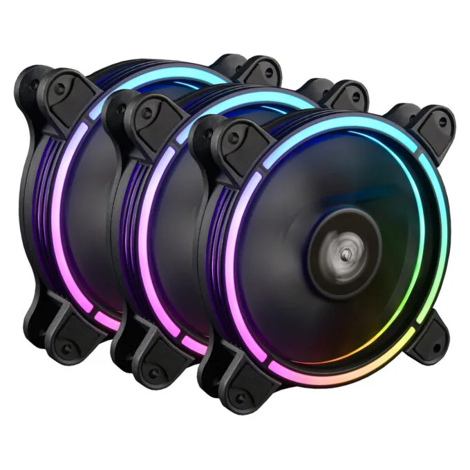 Enermax T.B. RGB AD - UCTBRGBA12P-BP3 - 120mm Black ARGB (5V) PWM Fan, 3-Pack — image 1