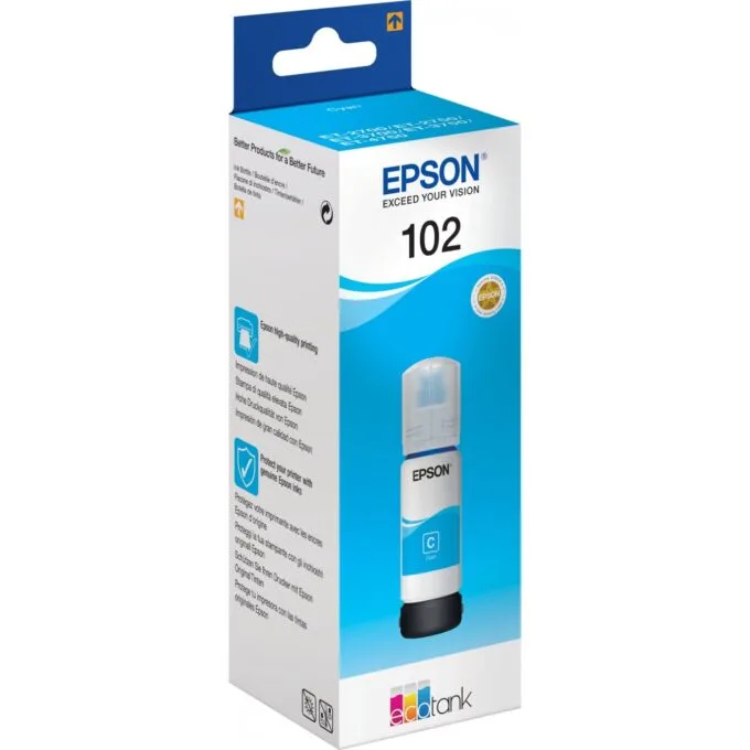 Epson Ink 102 EcoTank - C13T03R240 - Cyan up to 6,000 pages — image 2