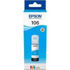 Epson Ink 1LB EcoTank Cyan ink bottle - 106 - EcoTank Cyan ink bottle
