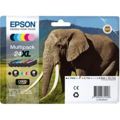 Epson Ink 24XL - C13T24384011 - 6-pack (BKMCY Light Magenta Light Cyan) up to 740 pages