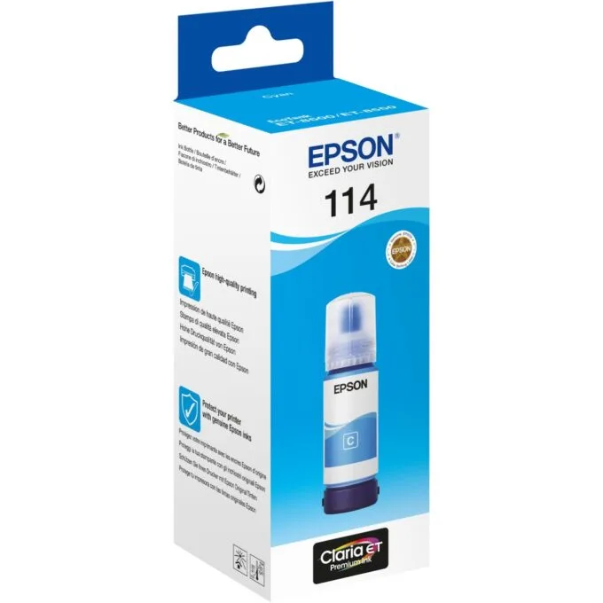 Epson Ink - C13T07B240 - Cyan Eco Tank Refill Ink 70ml — image 2