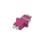 Fiber optic coupling, duplex, LC to LC socket, multimode OM4