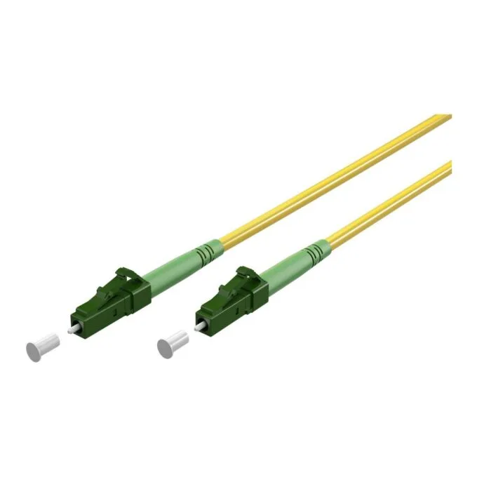 Fiber Optic Patch Cord - 59630 - OS2 LC-LC, 3m, APC, Yellow — image 1