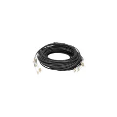 Fiber optic universal breakout cable, duplex, LC UPC connector, multimode OM4