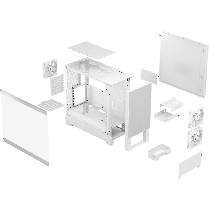 Fractal Design Pop Air RGB White Window - Midi Tower PC Case, ARGB Front Fans — image 4