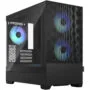 Fractal Design Pop Mini Air - Mini Tower PC Case - Black, Tempered Glass, microATX/Mini-ITX, RGB Fans