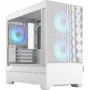 Fractal Design Pop Mini Air RGB TG - White - Mini-ITX/Micro-ATX Mini Tower, Tempered Glass & RGB