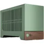Fractal Design Terra Jade Mini-ITX SFF PC Case - Green, Aluminium & Walnut