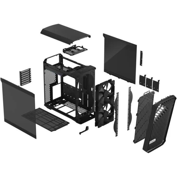Fractal Design Torrent Compact - Mid-Tower PC Case - Black, Tempered Glass, E-ATX/ATX, USB-C — image 19