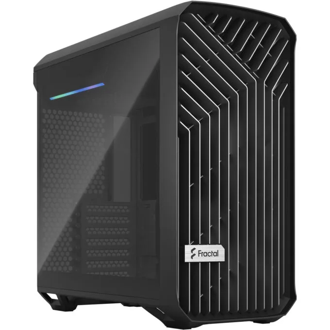 Fractal Design Torrent Compact - Mid-Tower PC Case - Black, Tempered Glass, E-ATX/ATX, USB-C — image 1