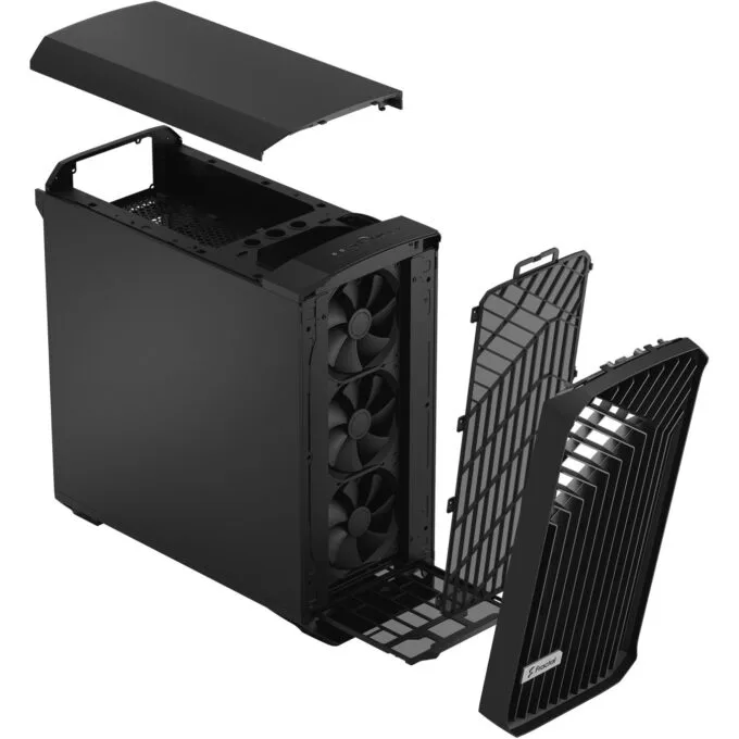 Fractal Design Torrent Mid Tower Case - Black - E-ATX/ATX/ITX Support, 2x180mm Front Fans, USB-C — image 14