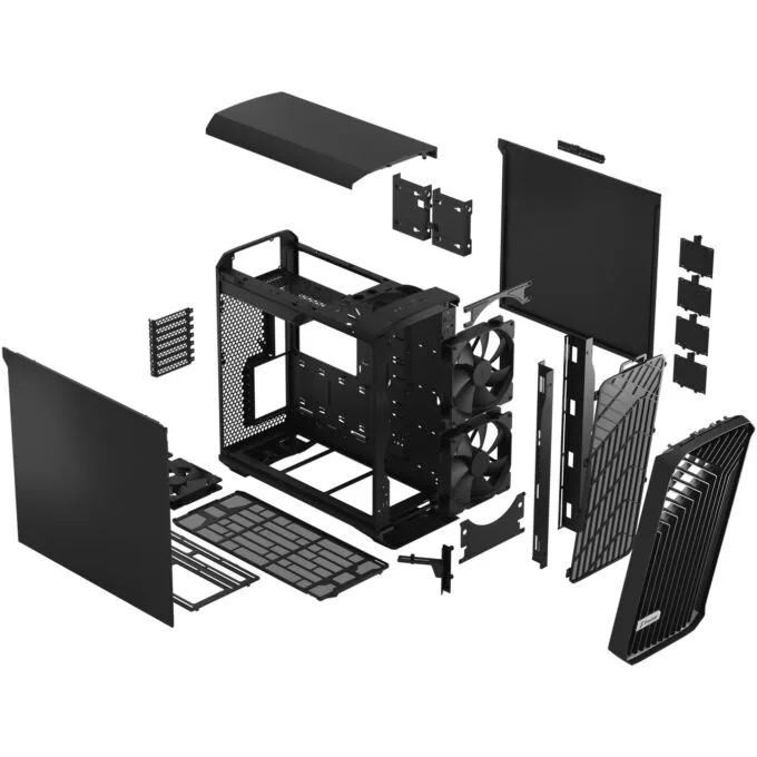 Fractal Design Torrent Mid Tower Case - Black - E-ATX/ATX/ITX Support, 2x180mm Front Fans, USB-C — image 15