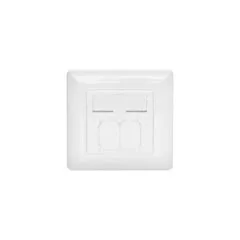 Front panel + installation frame for multimedia keystone, front panel - Front panel