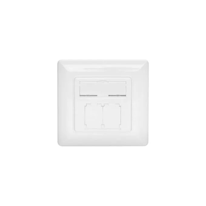 Front panel + installation frame for multimedia keystone, front panel - Front panel — image 1