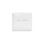 Front panel + installation frame for multimedia keystone, front panel - Front panel