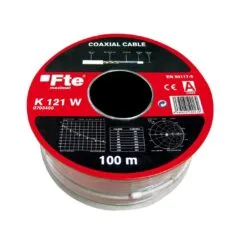 FTE Coaxial Cable - K121W - 5.0mm 100m