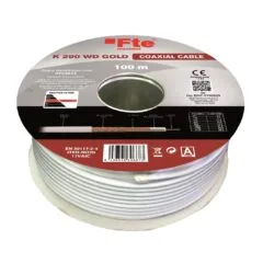 FTE Coaxial Cable - K290WD - Gold RG6 LSZH CU CPR-Dca
