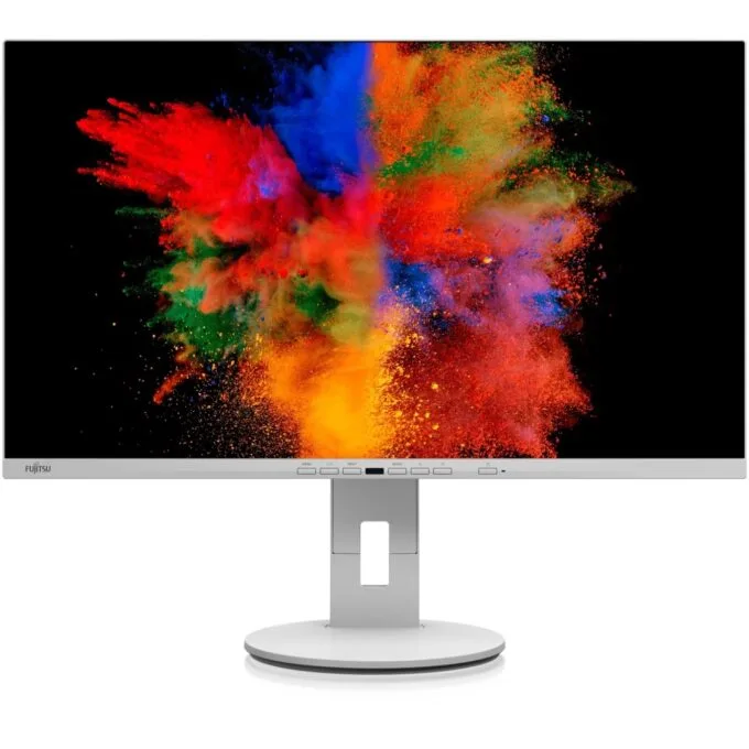 Fujitsu P2711 TE 27-inch QHD IPS Monitor - 2560x1440, 5ms, HDMI/DP/USB-C, Built-in Speakers, Gray — image 1