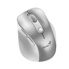 Genius Ergo 9000S Pro Wireless Bluetooth Rechargeable Mini Ergonomic Silent Mouse Silver