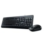 Genius KM-160 Wired USB Keyboard & Mouse Set UK Layout