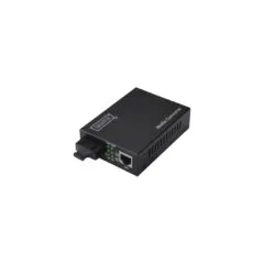 Gigabit media converter RJ-45 to SC duplex